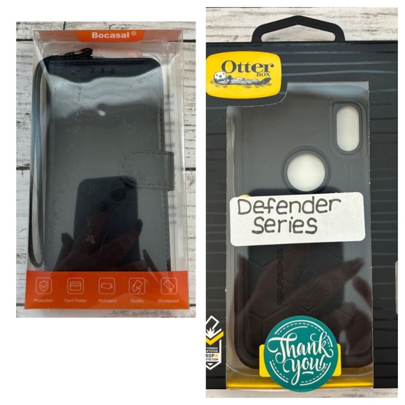 2 Black Phone Cases for iPhone X - Picture 5 of 5